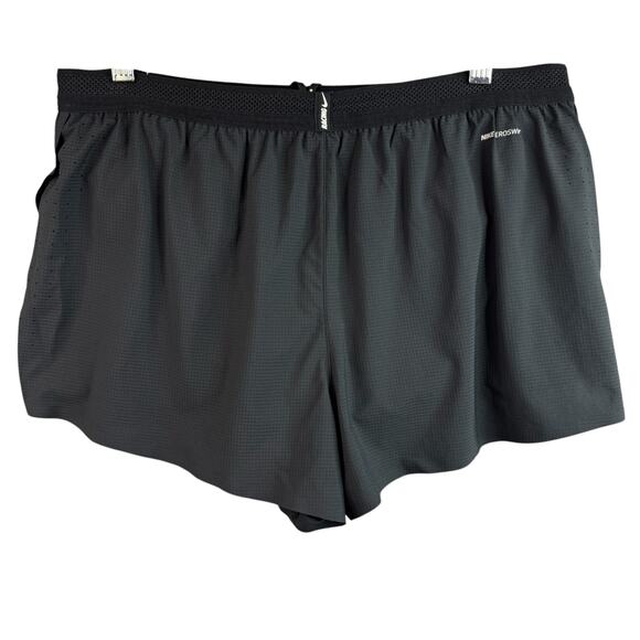 Nike Aeroswift Dri Fit Adv 2 Mens Large Running Shorts Black CJ7837-010 - Picture 2 of 8
